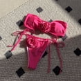 thumbnail image 5 of Conjunto de 2 piezas sin mangas para mujer, traje de baño Sexy con espalda descubierta y lazo, ropa de calle para Club, primavera y verano, 2024, 5 of 5