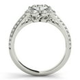 thumbnail image 2 of Aonejewelry 3/4 Carat Halo Round Diamond Flower Shaped Engagement Ring In 14k White Gold, 2 of 2