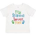 thumbnail image 3 of Inktastic My Gramma Loves Me Grandson Granddaughter Boys or Girls Baby T-Shirt, 3 of 5