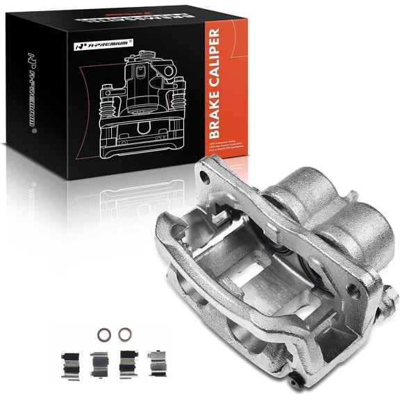 A-Premium Disc Brake Caliper Assembly with Bracket Compatible with Ford Edge Sport Utility 2007-2009 Front Driver Side