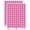 Hot Pink, variant on Books in a Row Reading Library 200+ Round Stickers - White - Matte Finish - 0.50" Size