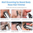 thumbnail image 4 of Jinyi Beard Trimmer for Men, 15 in 1 Beard Grooming Kit with Hair Clippers, Hair Trimmer, Electric Razor IPX7 Waterproof Cordless Haircut Groomer Kit, 4 of 12