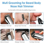 Jahy2Tech 15-Piece Multi-Functional Grooming Kit With LED Display and Rechargeable Clipper