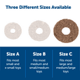 thumbnail image 5 of PetSafe Natural Rawhide Ring Refills, fits PetSafe Busy Buddy Treat Ring Holding Toys, Size C,Large, 5 of 7