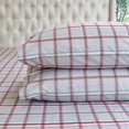 thumbnail image 3 of Elegant Comfort Soft 4-Piece Sheet Set - Deep Pocket Fitted Sheet, Soft, Cozy, Warm and Anti-Pill Flannel Sheets - Full, Plaid Gray, 3 of 4