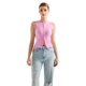 thumbnail image 2 of Camiseta sin mangas SUUKSESS Chaleco sexy acanalado Y2K con botones rosa para mujer, 2 of 7