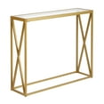thumbnail image 6 of Evelyn&Zoe Arlo 36" Wide Rectangular Console Table, Brass, 6 of 6