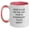 White/Pink, variant on Funny Poppa Gifts for Men - Keep Calm I'm The Gay Poppa Everybody Talks About Two Tone Coffee Mug - Christmas Unique Gifts from Family