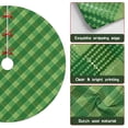 thumbnail image 6 of 30 Inch Christmas Tree Skirt – Velvet Plush Tree Mat, Soft Thickened Polyester with Red Ties, Single-Sided Printing, Available in 30in/36in/48in, Perfect for Holiday Xmas Tree Decoration, 6 of 7