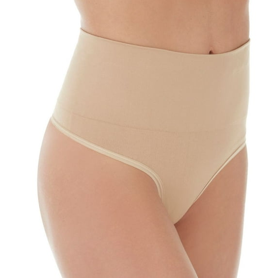 Women's EuroSkins JS24 Seamless Mid Waist Thong Shaper (Nude XL)