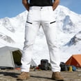 thumbnail image 5 of Men's Cargo Pants Elastic Waist Straight Leg Summer Outdoors Long Pants Casual Loose Hiking Camping Travel Running Trousers, 5 of 6