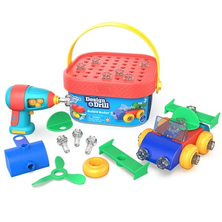 UPC: 0086002041463 | Educational Insights Design & Drill Build-It Bucket 41 Pieces STEM Toy Ages 3+