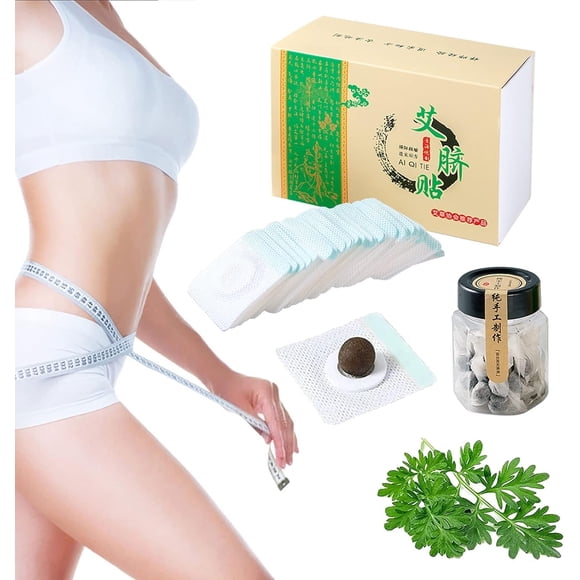 BENJEN Parche abdominal de artemisa 30 piezas, ajenjo natural