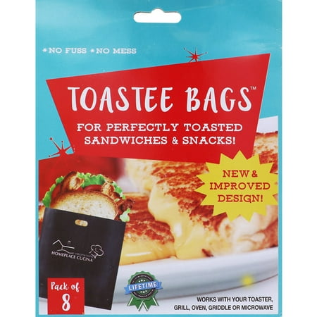 New & Improved Toastee Bags, Reusable Toaster Bags for Perfectly Toasted Sandwiches & (Best Reusable Sandwich Bags)