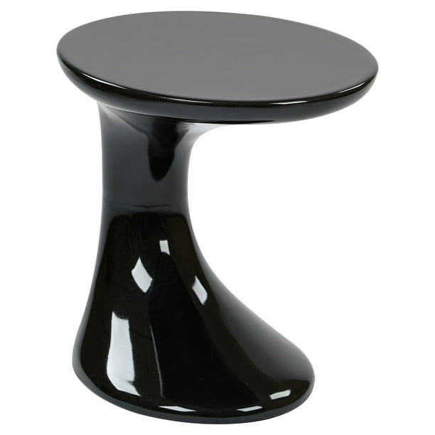 Osp Home Furnishings Slick End Table With High Gloss Black Finish Com Osp Home Furnishings Slick End Table, Black Gloss Side Table Next