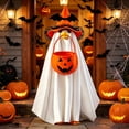 thumbnail image 5 of Halloween Porch Goose Outfits 23 Inch Polyester 3Pcs Ghost Set with Bag for Outdoor Garden Decor Spooky Goose Clothes for Family Yard Orange Purple by MPOISVA, 5 of 8
