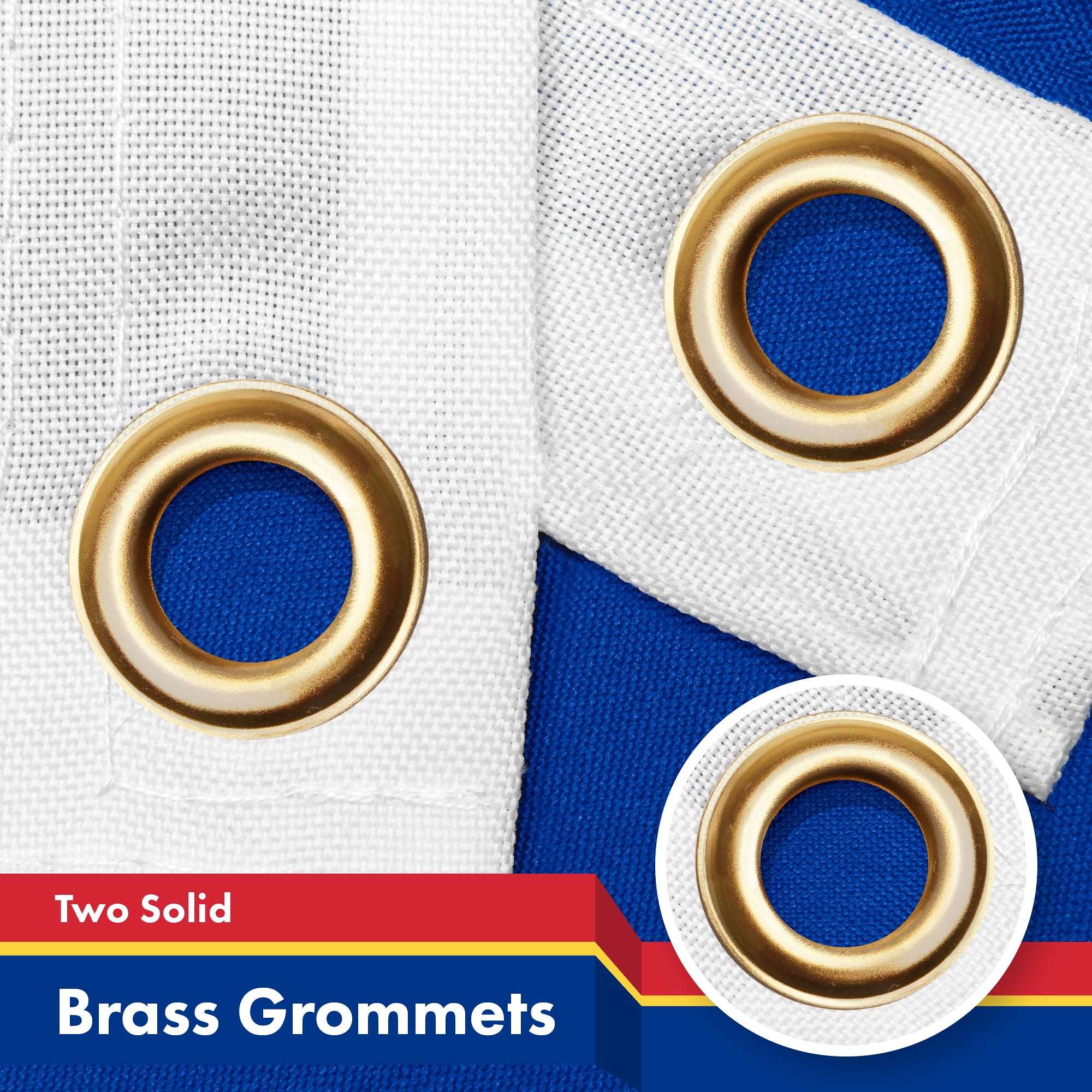 G128 Combo Pack: American USA Flag 3x5 Ft & Cape Verde Cape Verdean Flag 3x5 Ft | Both LiteWeave Pro Series Printed 150D Polyester | Country Flag, Indoor/Outdoor, Vibrant Colors, Brass Grommets