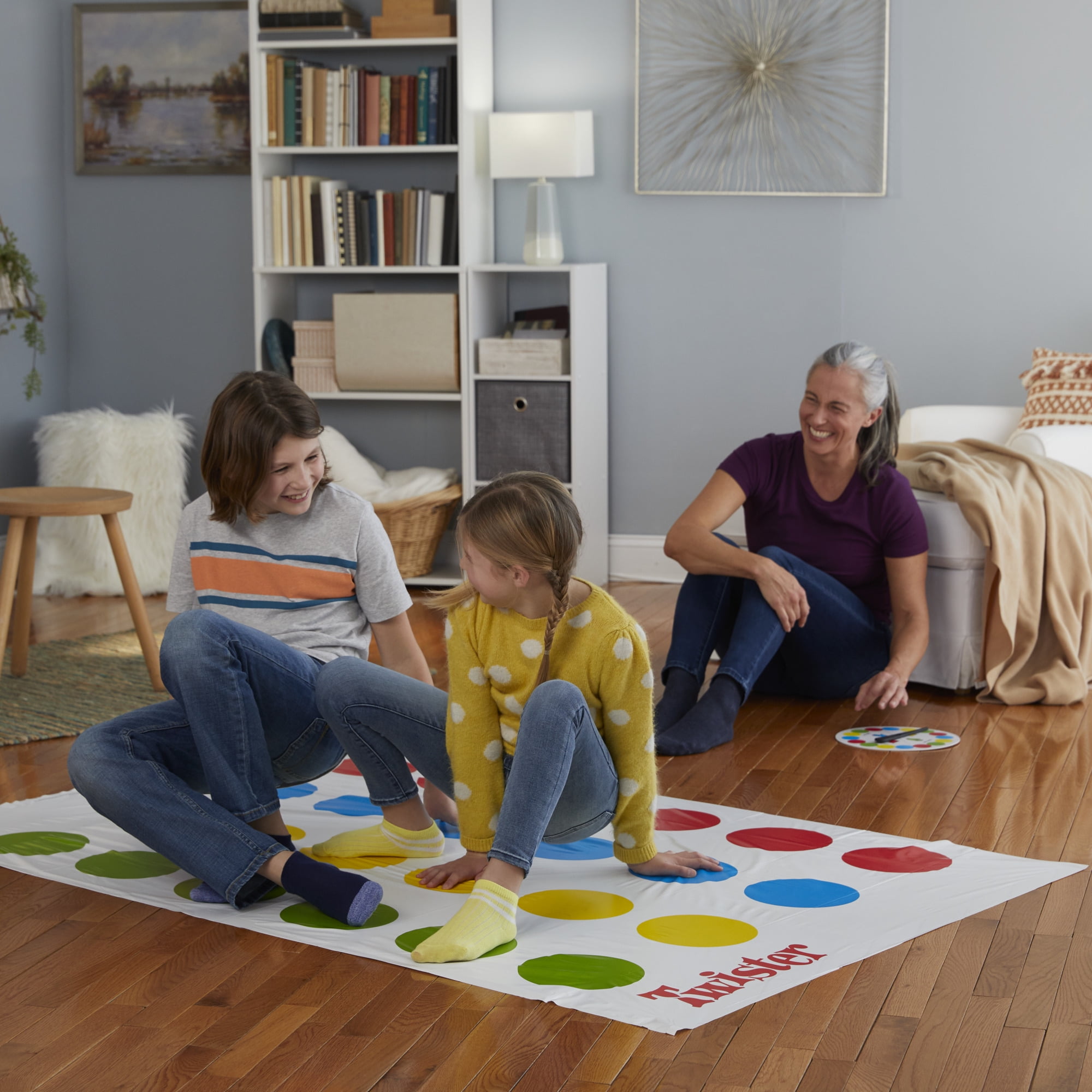 Twister Game with Spinner's Choice and Air Moves, Kids Party Games, 2+  Players, Ages 6+