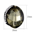 thumbnail image 2 of TK2377 - IP Black(Ion Plating) Stainless Steel Earrings with Top Grade Crystal  in Black Diamond, 2 of 2