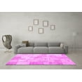 thumbnail image 3 of Ahgly Company Indoor Square Patchwork Pink Transitional Area Rugs, 8' Square, 3 of 4