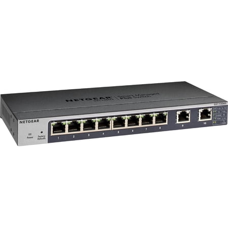 UPC: 0606449128918 | NETGEAR 10-Port Gigabit/10G Ethernet Smart Managed Plus Switch (GS110EMX) – with 2 x 10G/Multi-gig  Desktop/Rackmount