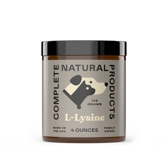 L-Lysine Powder for Pets - 4oz - Pure L-Lysine Powder by Complete Natural Products