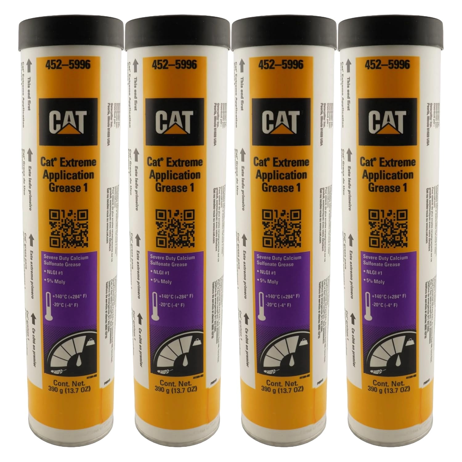 Cat 452-6016 Extreme Application Grease - Desert NLGI #2, 5% Moly