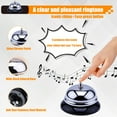 thumbnail image 2 of Desk Bell Call Bell Teacher Bell Ringing Bell for Service Hand Held Bells School Bell Dinnerbells Wedding Bells for Hotels Schools Restaurants Hospitals Warehouses 4-Pack Design 1, 2 of 6