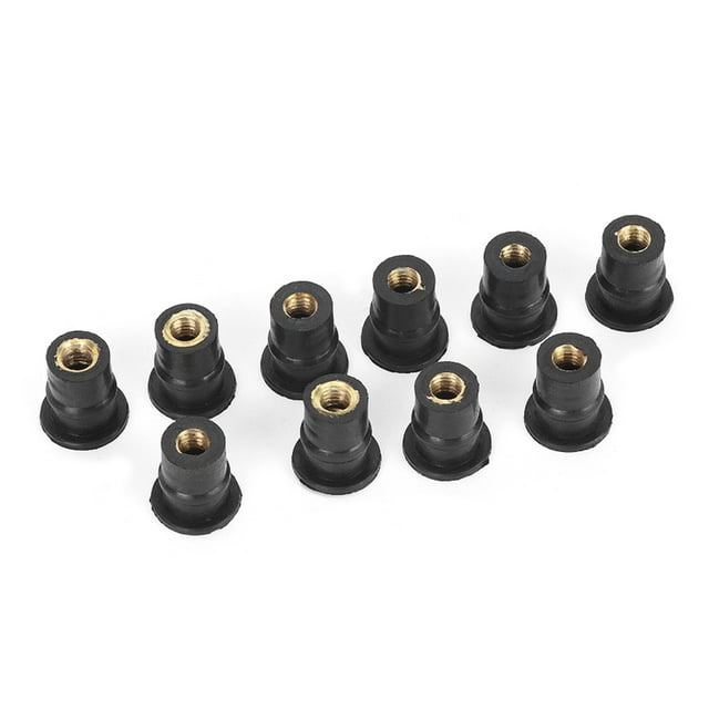 Windshield Bolts,10Pcs M5 Rubber Well Rubber Well Nuts Windshield Nuts Cutting-Edge Features