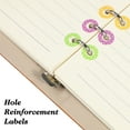 Gongxipen 15 Sheets Hole Reinforcement Stickers Paper Hole