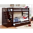 thumbnail image 2 of BEKids Wood Twin/Twin Staircase Bunk Bed with Trundle/Storage Steps in Brown, 2 of 2