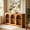 Warm Oak, variant on Fnova 63" Farmhouse Console Table, Wooden Entryway Table with 3-Tier Storage, Rectangular Sofa Table for Entrance, Hallway, Living Room, Behind Couch