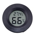 thumbnail image 1 of Hygrometers for Terrariums Round Digital Hygrometer Indoor Use Black for Wall Mountable 10Pcs, 1 of 4