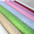 thumbnail image 3 of 10 Sheets Faux Leather Glitter DIY Assorted Color Craft Making Leather Fabric, 3 of 10