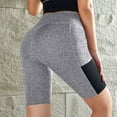 thumbnail image 4 of Womens Biker Shorts with Side Pockets Workout Athletic Running Yoga 12" Bike Shorts, 4 of 4