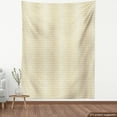 thumbnail image 4 of Ambesonne Art Deco Fabric by the Yard Upholstery, Brownish Floral Shapes, 1 Yard, Sand Brown and White, 4 of 5