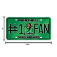 thumbnail image 6 of Marshall NCAA Thundering Herd #1 Fan Metal License Plate Auto Tag, 6 of 10