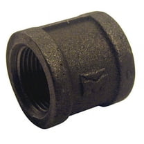 BK Products 1 In. Malleable Iron Black Pipe Coupling - Coupler - Black, 1"