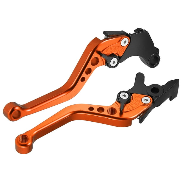 Ajustable Freno Embrague Palancas Naranja Aluminio Aleación 1 Par