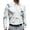 06#White, variant on Mens Turn Down Collar Long Sleeve Polo Shirt Creative Paint Splatter Print Three Button Placket Casual Athletic Top