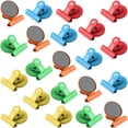 thumbnail image 1 of shiyou-20 Pack Multicolored Magnetic Clips Fridge Magnets with Clips, Refrigerator Magnet Clips, Magnet Clips for Whiteboard on Home& Office, 1 of 4