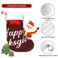 thumbnail image 5 of Salouo Happy Thanksgiving Print Christmas Stockings,Large Xmas Stocking Set of 1 Holiday and Farmhouse Stocking for Christmas Holiday Party Decoration(17.7*11 Inch), 5 of 7