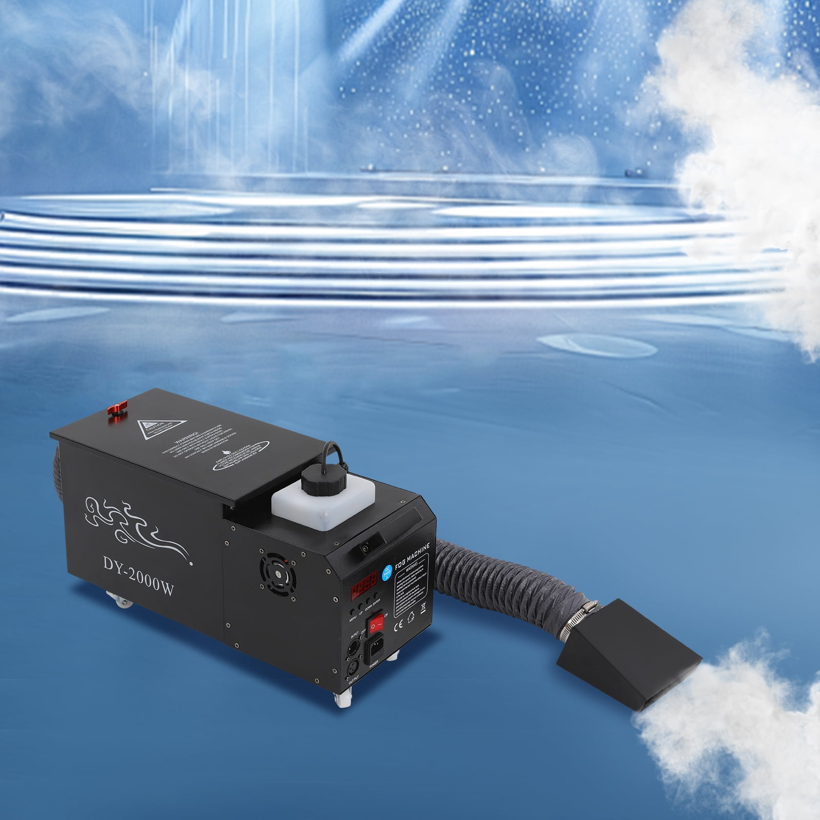 TFCFL 2000W Low Lying Fog Machine Water Based Ground Fog Machine Fog Machine with Tube Coverage 10763.91ft²