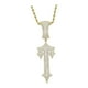 thumbnail image 5 of Mujeres Hombres Cruz colgante collar cumpleaños regalos cobre inoxidable hilo elegante Dorado Hugo Collar con una cruz, 5 of 10