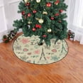 thumbnail image 2 of FMSHPON Love Eiffer Tower Xmas Christmas Tree Skirt Stand Mat for Holiday Party Decoration Indoor Outdoor 48 inches, 2 of 3