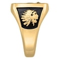 thumbnail image 4 of Order Now for 2025 Graduation, Freestyle Men's Yellow Celebrium Crest Square Signet Class Ring, Personalized, High School or College Graduation, 4 of 4