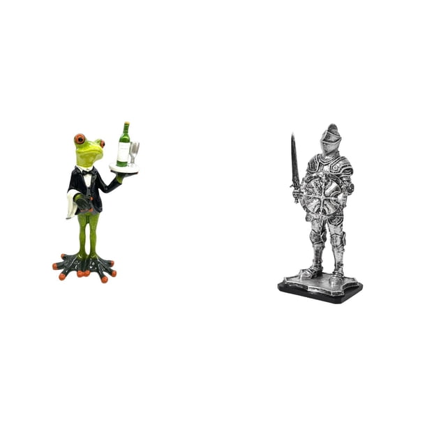 Figura de escritorio,Estatua de rana camarero,estante,escritorio,decoración del hogar,Figura decorativa creativa para la oficina y el hogar.,Figura de escritorio,Estatua de