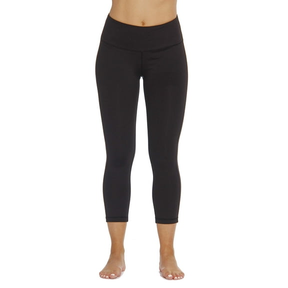 Just Love Yoga Capri Pants for Women (Black, Small)