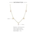 thumbnail image 5 of 14k Gold Necklace for Women - Gold Filled Sterling Silver Chain - Marquise Cut Diamond Gold Chain for Women, 5 of 7