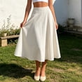 thumbnail image 2 of Bibifish Womens High-Waist Casual Skirts Basic High Waist Cut All-Occasion Skirts Simple Clean Cut Daily Wear Mini Skirts, 2 of 4